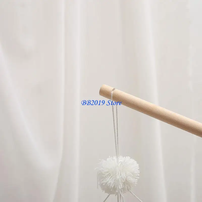 Q0KB 침대 장식 딸랑이 옷걸이 나무 스탠드 어셈블리 암 브래킷 베이비 모바일 클로 모바일 프레임 홀더 침대 침대 그물 행거