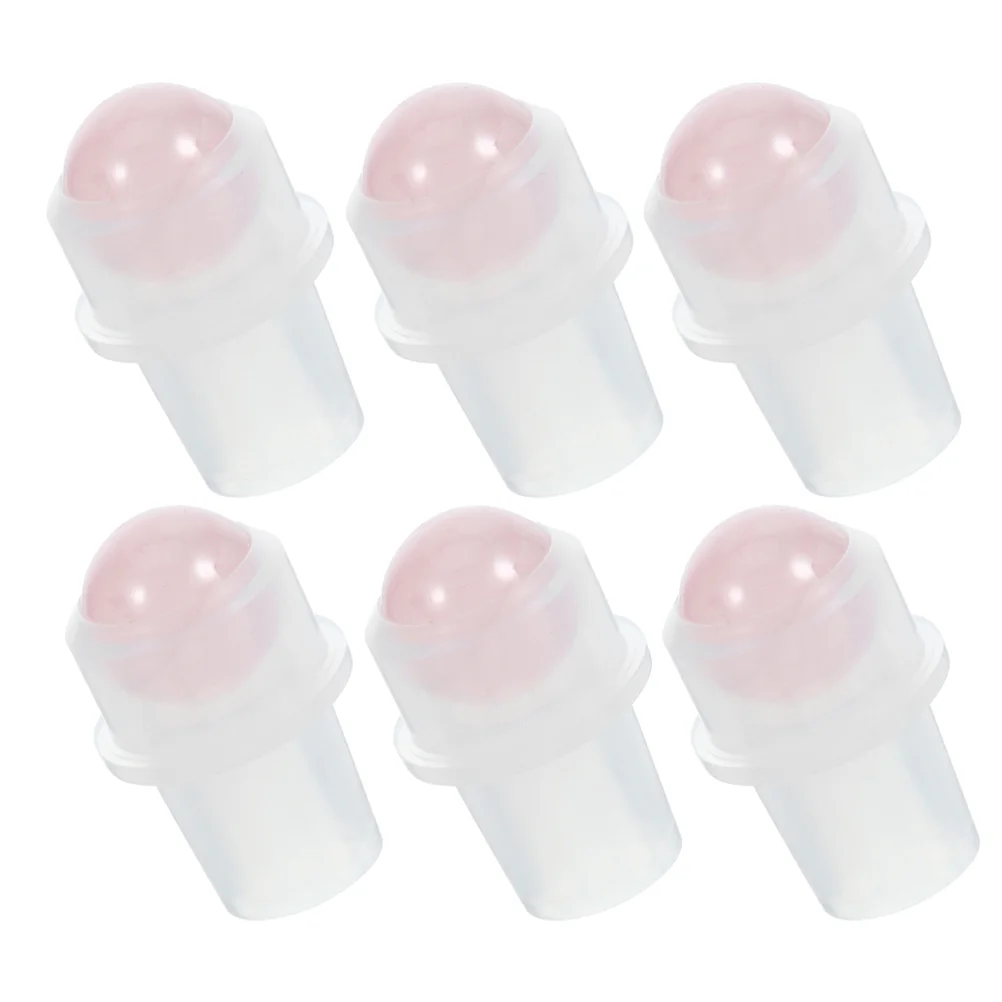 6 Pcs Essential Oil Bottle Accessories Rollers Only Natural Perfume Top Replacement Ball Balls for Oils Bag Jade Travel