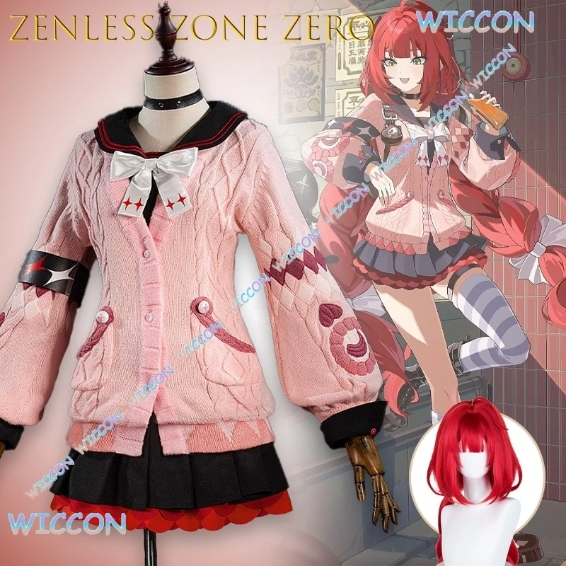 

Anime Game Character Zenless Zone Zero Ukinami Yuzuha Cosplay Costume Outfit Halloween Party Stage Dress High quality