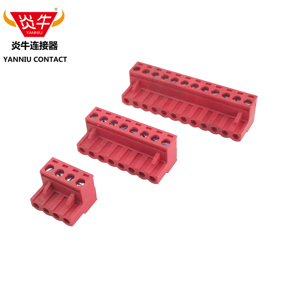 

10Pcs KF2EDGK 5.08mm Red 2P ~ 12P PCB CONNECTOR PLUG-IN TERMINAL BlOCK MSTB 2,5 ST YANNIU 2EDGK-5.08