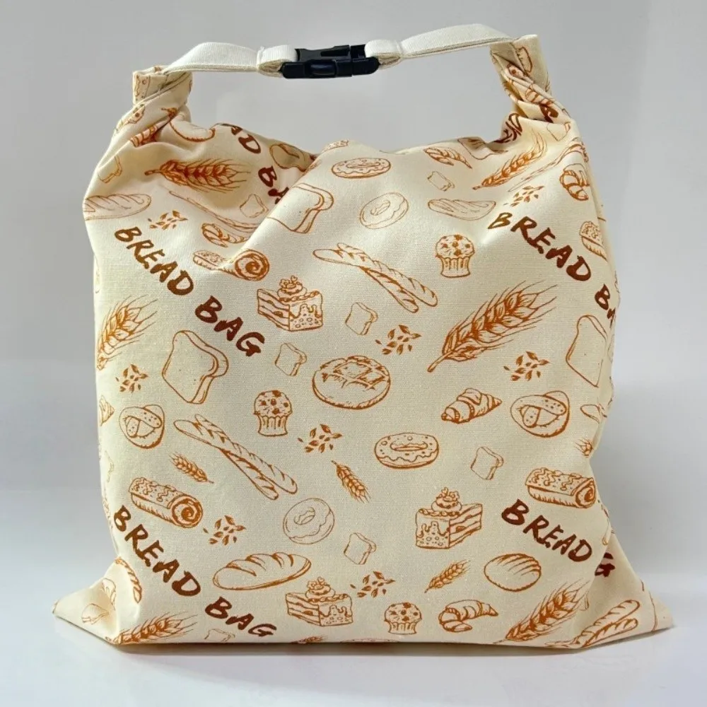 Reusable Beeswax Bread Bags Cotton Beeswax Coated Fresh-Keeping Bread Bags 43*33cm Zipper Closure Bread Storage Bags Freezer Use