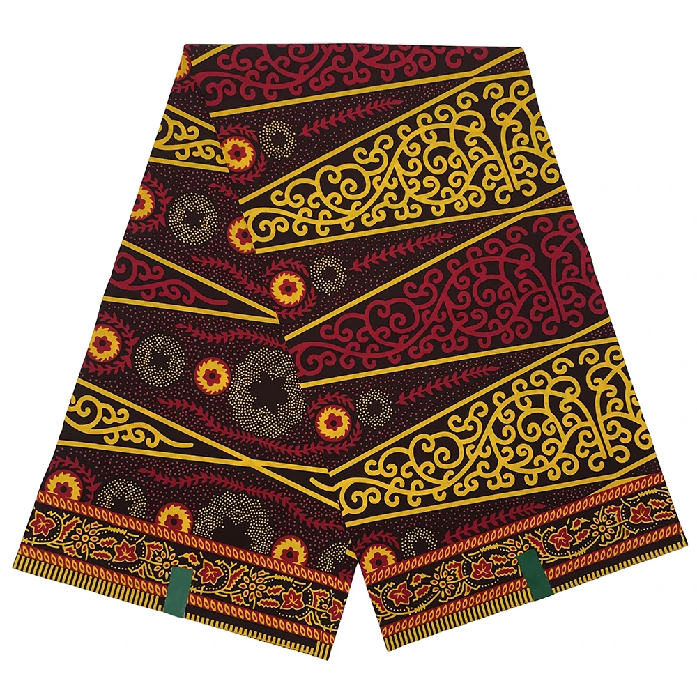 2024 New Style Real Wax African Printed Cotton Fabric Material Veritable Dutch Ankara Wax Dye Block For Fabric For Sewing