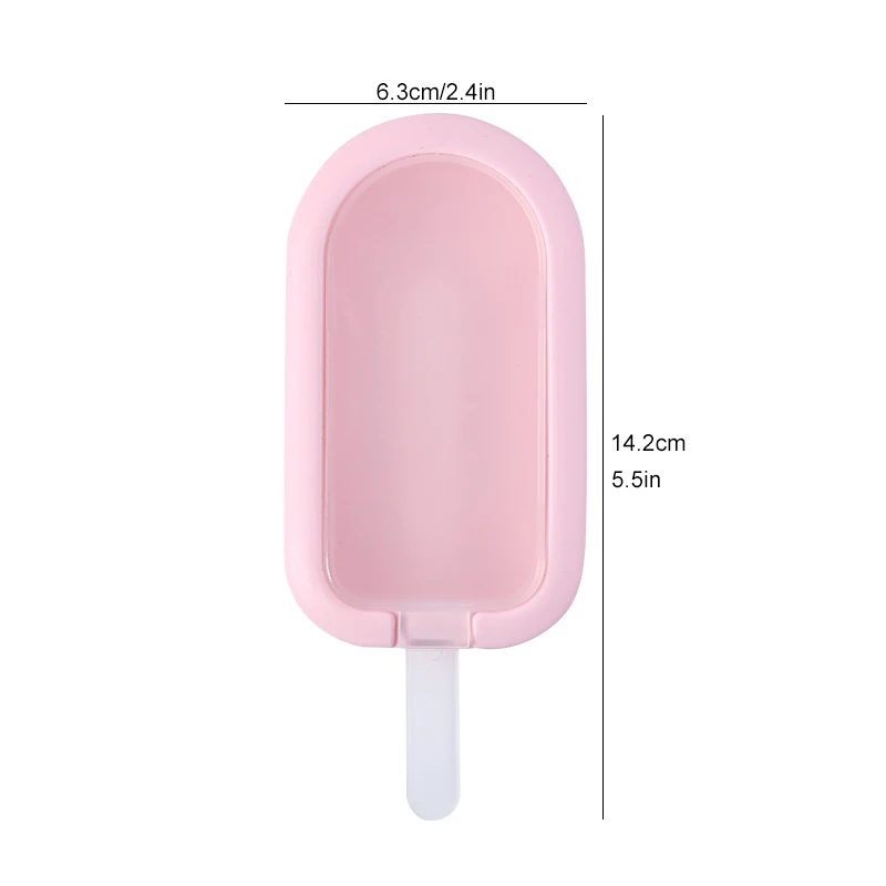 FAIS DU Silicone Ice Cream Mould with Lid and Stick Reusable Party DIY Homemade Cheese Ice Cube Popsicle Tray Kitchen Gadgets
