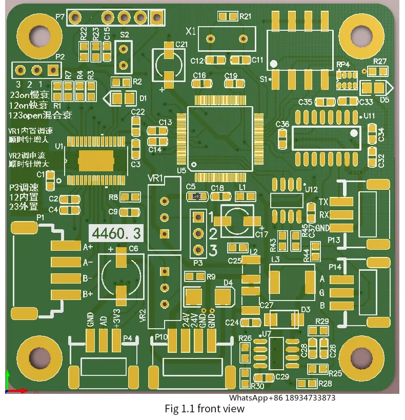 Kamoer 4460.5 Peristaltic Pump Stepper Motor Controller 2-phase Digital Stepper Motor Driver 18-48 VDC Max. 4.2A Driver Board