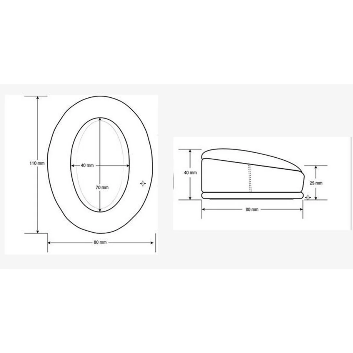 Almofadas de substituição para fones de ouvido HM5 com memória para fones de ouvido Brainwavz HM5 MDR / 700 (branco)