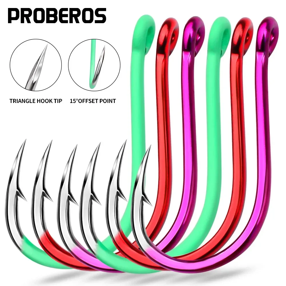 

10PCS Fishing Barbed Hook Bend Mouth TriangularFast Attack Super Needle Point Fishhook BlackSeabream Bass Japan Hooks