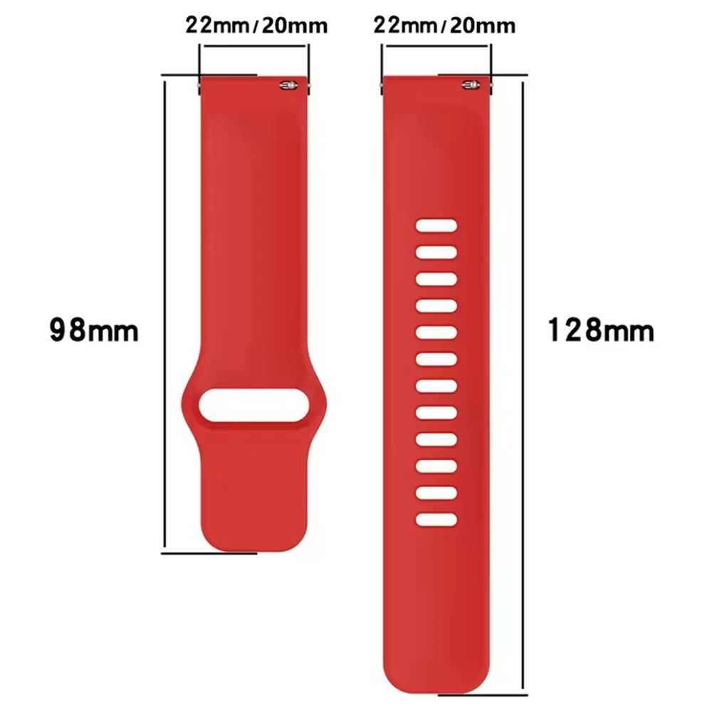 22 مللي متر 20 مللي متر المطاط حزام (استيك) ساعة ل Garmin Vivoactive 6 5/Foreunner 265 165 255 الموسيقى استبدال حزام Venu 3 2 Sq سوار رياضي