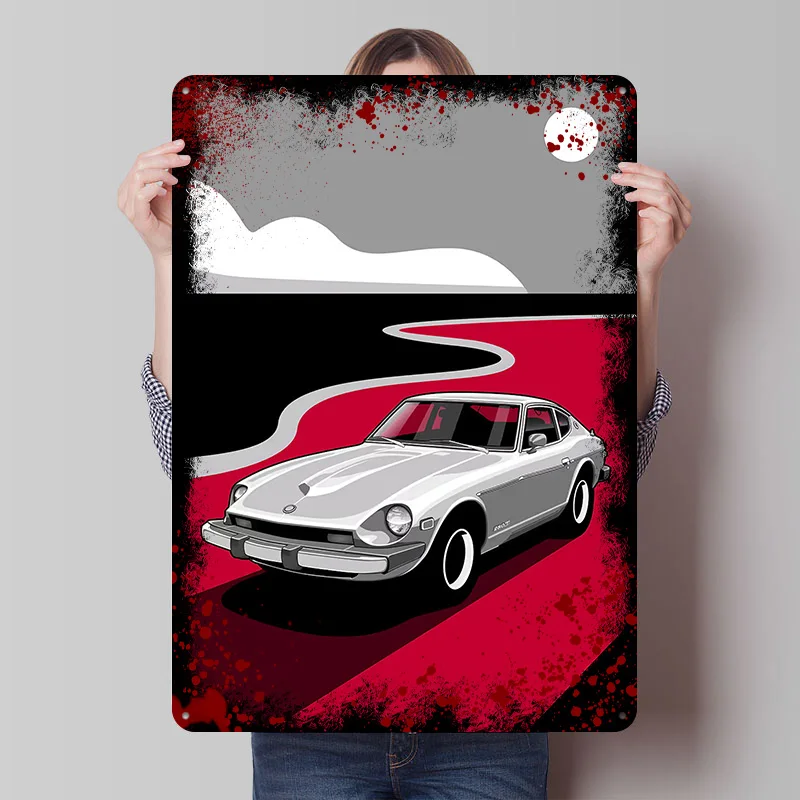 280Z Coastal Calm - Póster de Metal Personalizado, Letrero Vintage de Metal, Placa Retro para Decoración Moderna del Hogar