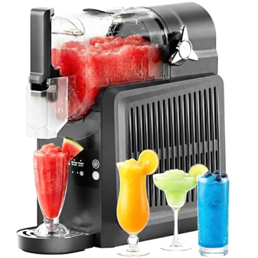 

Аппарат для приготовления слякоти (сладкой пудрой) - 92 унции, для дома, без льда, для замороженных напитков и слякоти, 5 предустановленных программ, автоочистка, Su