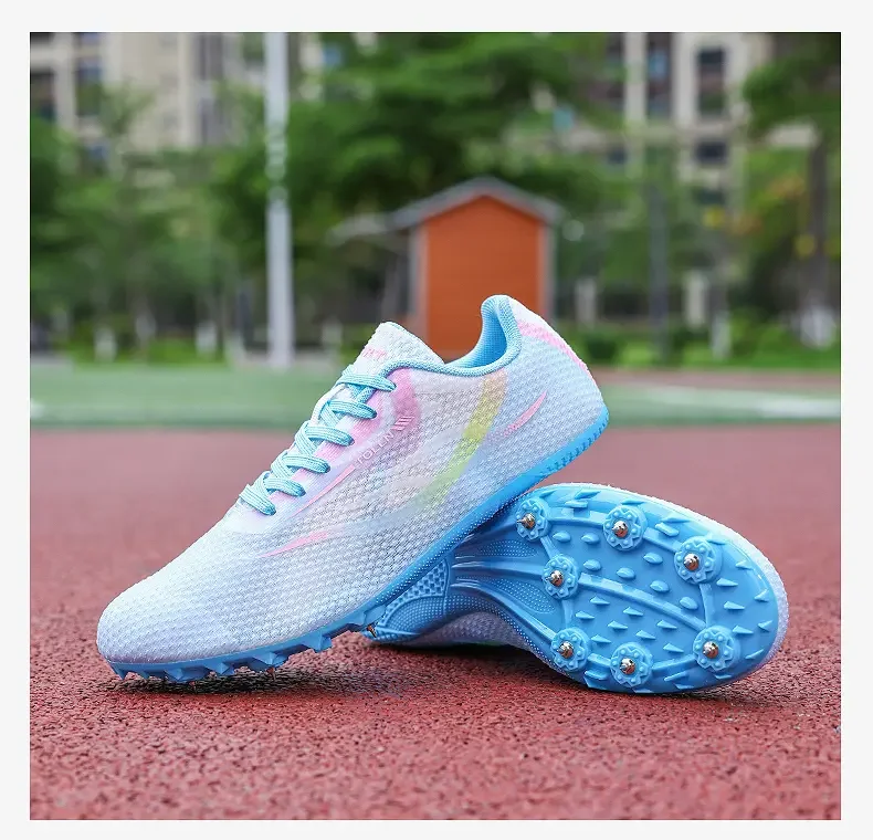 

High Quality Men Women Track＆field Nail Shoes Professional Training Students Sneakers Ultra Light Jumping Fast Runn Track Shoes