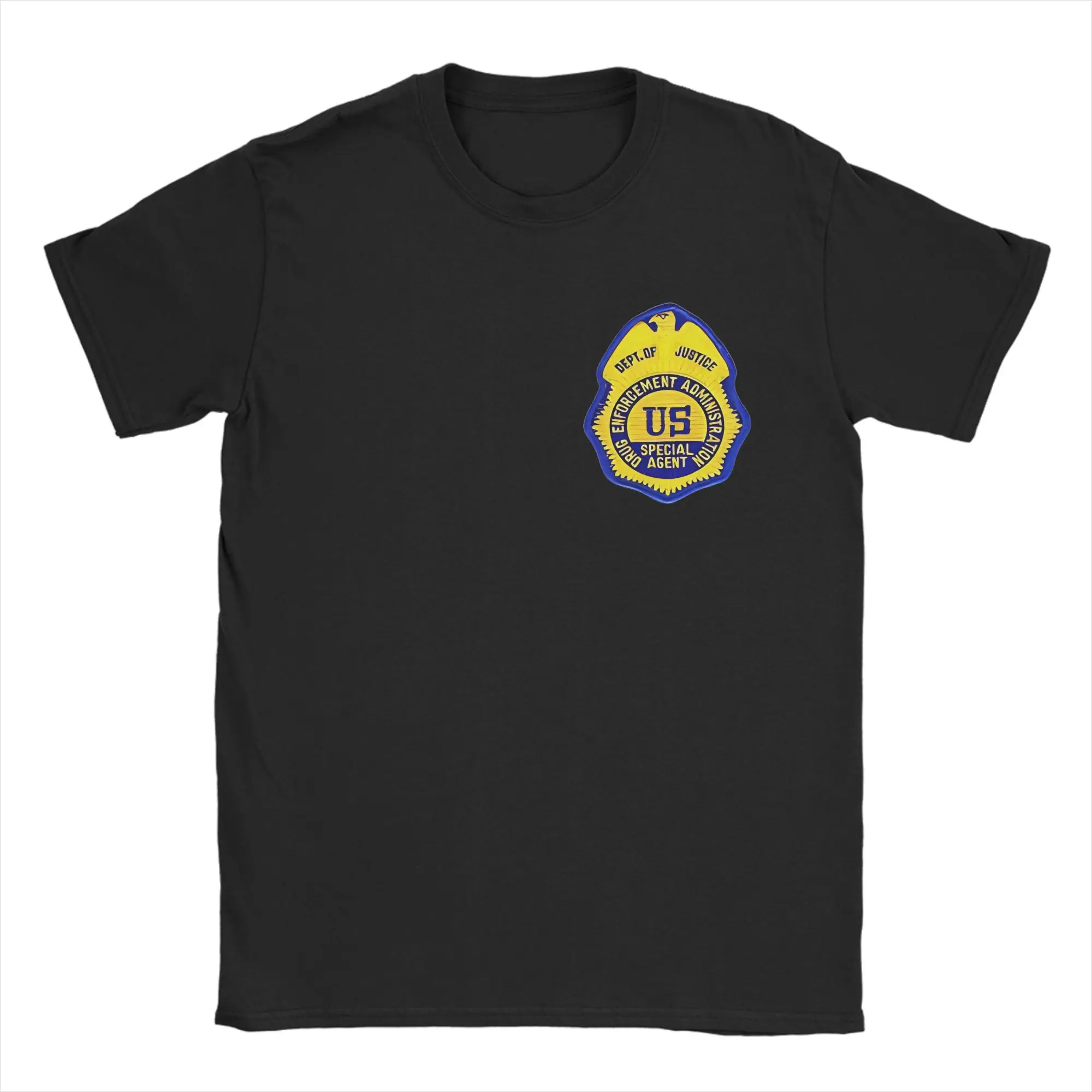 Streetwear T-Shirt Summer DEA Special Agent Hip Hop T-Shirts 100 Cotton Tee Shirt for Men Y2K Big Size Short Sleeve Top Tees