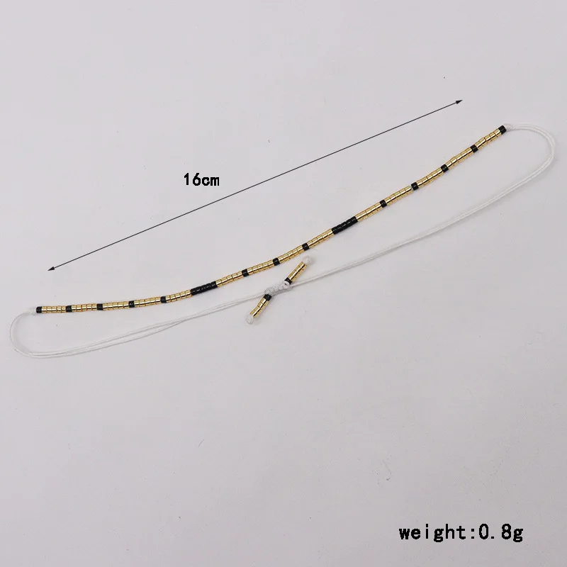 New personalized simple mixed color miyuki bracelet single hand-woven small fashion beaded bracelet women