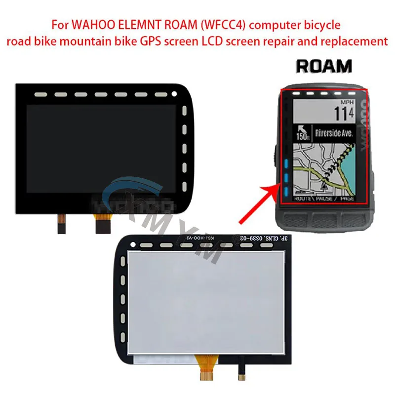 WAHOO ELEMNT ROAM (WFCC4) 컴퓨터 자전거 도로 자전거 산악 자전거 GPS 화면 LCD 화면 수리 및 교체 