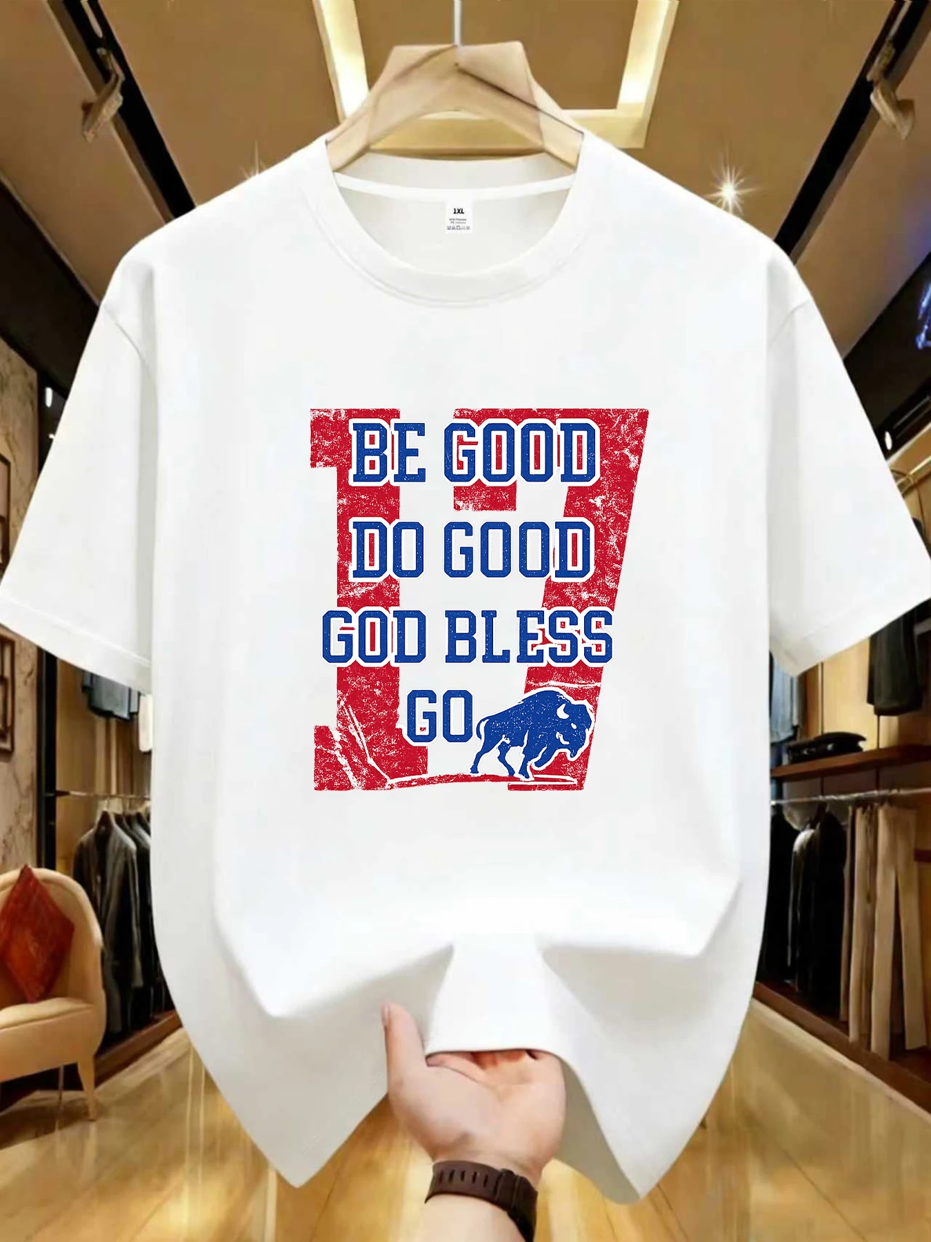 

【WDS01503】Plus Size Women's Crew Neck Casual Short Sleeve T-Shirt Stretch Half Sleeve with Trendy Print