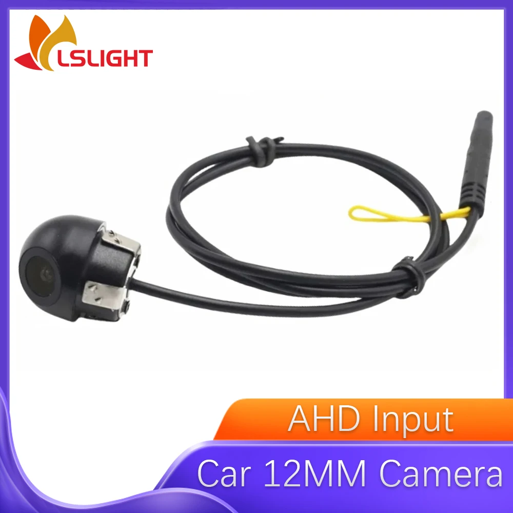 Mini Car Camera 12mm 720P HD Night Vision Waterproof IP67 AHD Rear View Reversing Hanging Camera Car Electronics Accessories