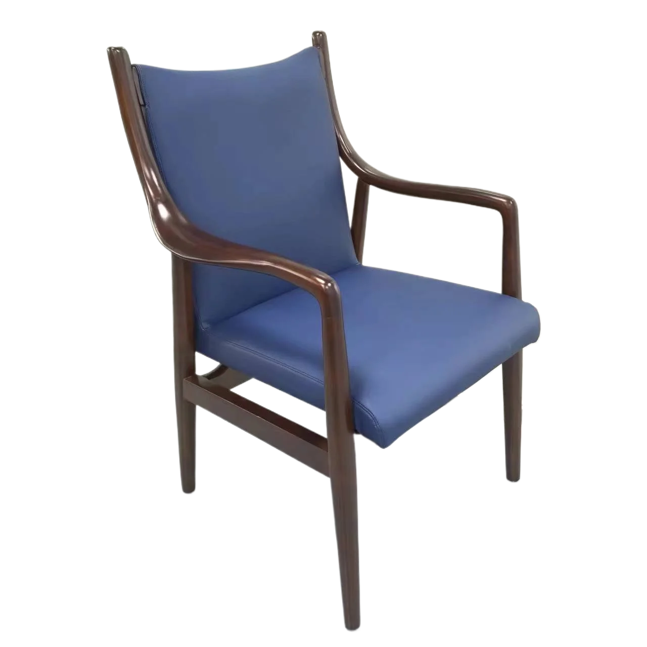 #Factory Direct Sale Classical Leisure Wood Chair Lazy Single Sofa Chair With Fabric Armchair Restaurant Exclusive Dining Chair