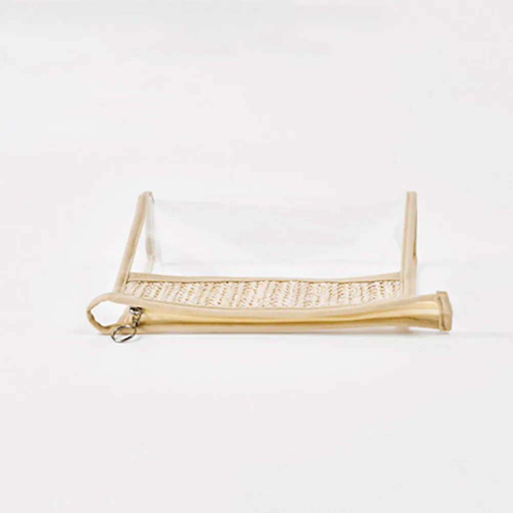 

2Pcs Waterproof Makeup Storage Bags Transparent Organizers Travel Zipper Toiletry Pouches Clear Portable Bags