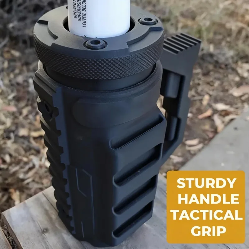 

Изолированный охладитель для пивной банки и бутылки с нескользящей ручкой, держатель для напитков для кемпинга, пикников, вечеринок, многоразовый портативный рукав