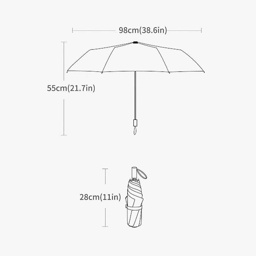 Automatic Folding Umbrella, Windproof Men\'s And Women\'s Reinforced Thickened Business Sunny And Rainy Umbrella