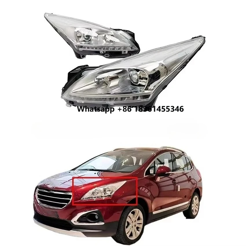 

Headlight assembly For 3008 2013-2015 DRL with daytime running light YL00277080 YL00276980