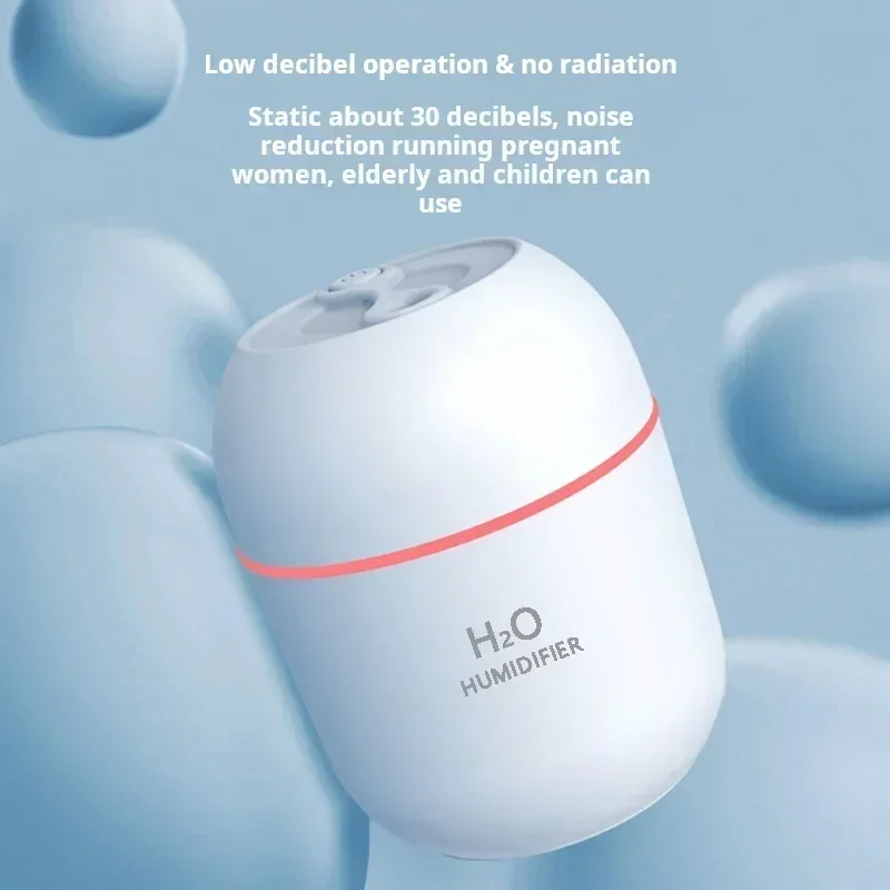 Mini USB Portable Air Humidifier with Colorful Atmosphere Light New Model Cross-Border Popular Small Air Humidifier for Office