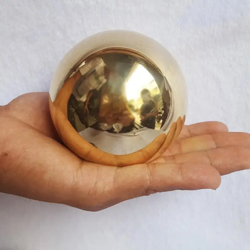 201 Stainless Steel Titanium Gold Hollow Sphere Decorative Golden Metal Christmas Balls Home Decoration Magic Ball 25-200mm