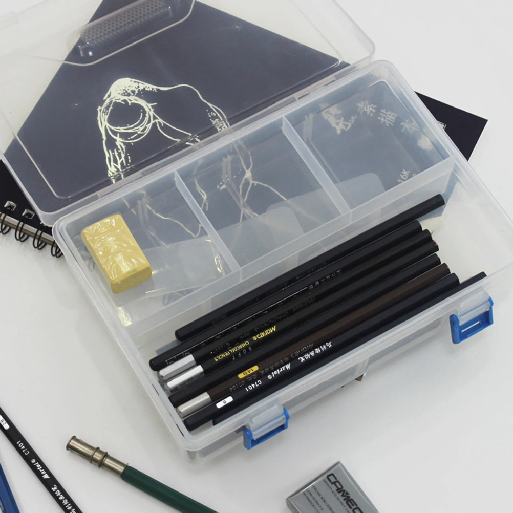 

Pencil Case Organization Large Trinkets Art Supplies Transparent Students Stationery
