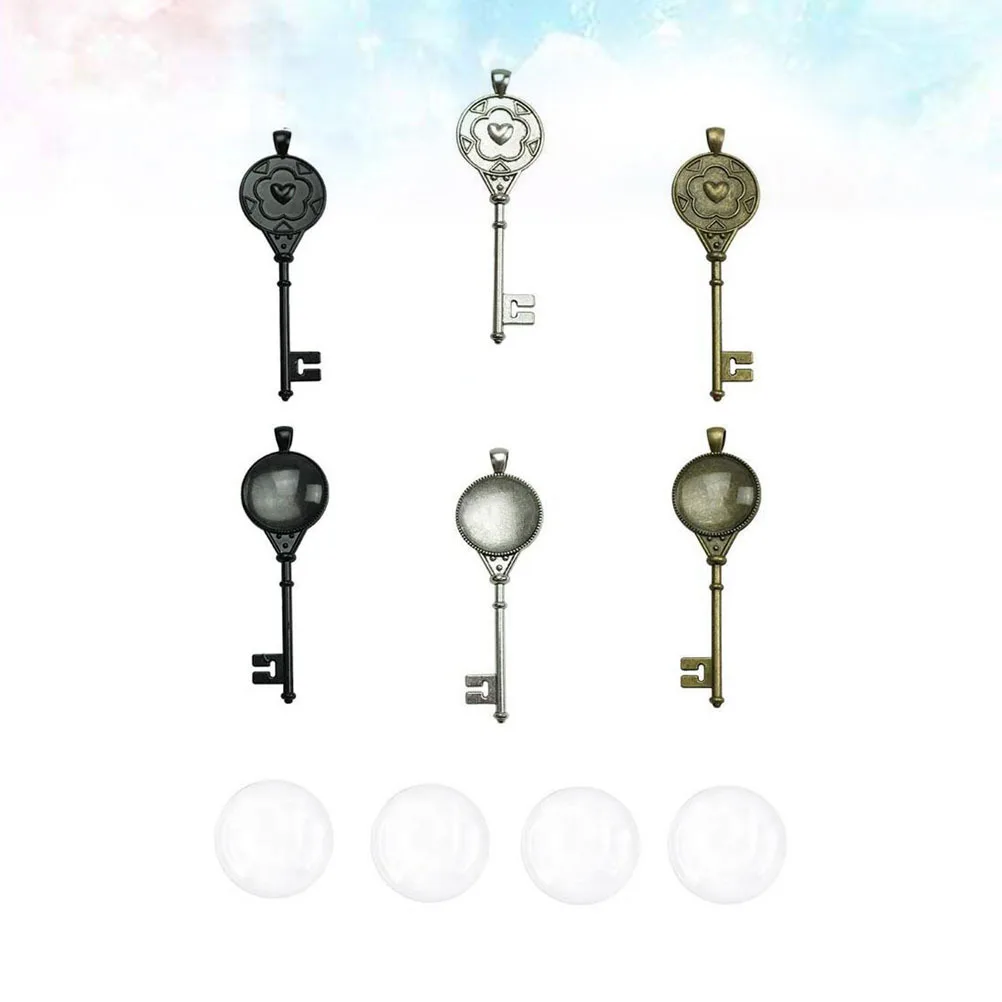 

36 шт., винтажные аксессуары для ключей в стиле ретро, подвеска из сплава, декор, ювелирные изделия своими руками, принадлежности для рукоделия, драгоценный камень, нижний кронштейн