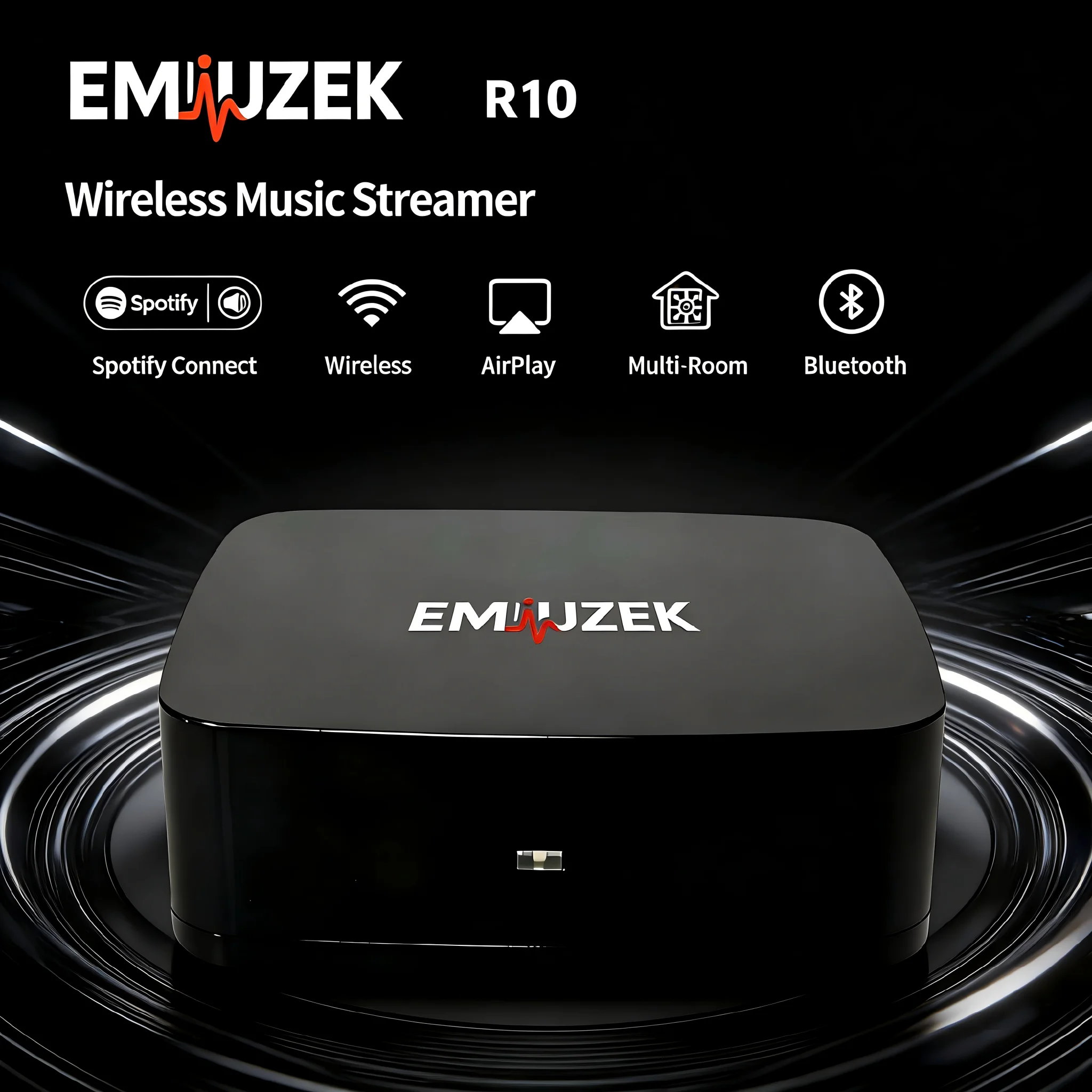 

EMiUZEK R10 – WiFi & Bluetooth Audio Receiver with Optical and AUX Output