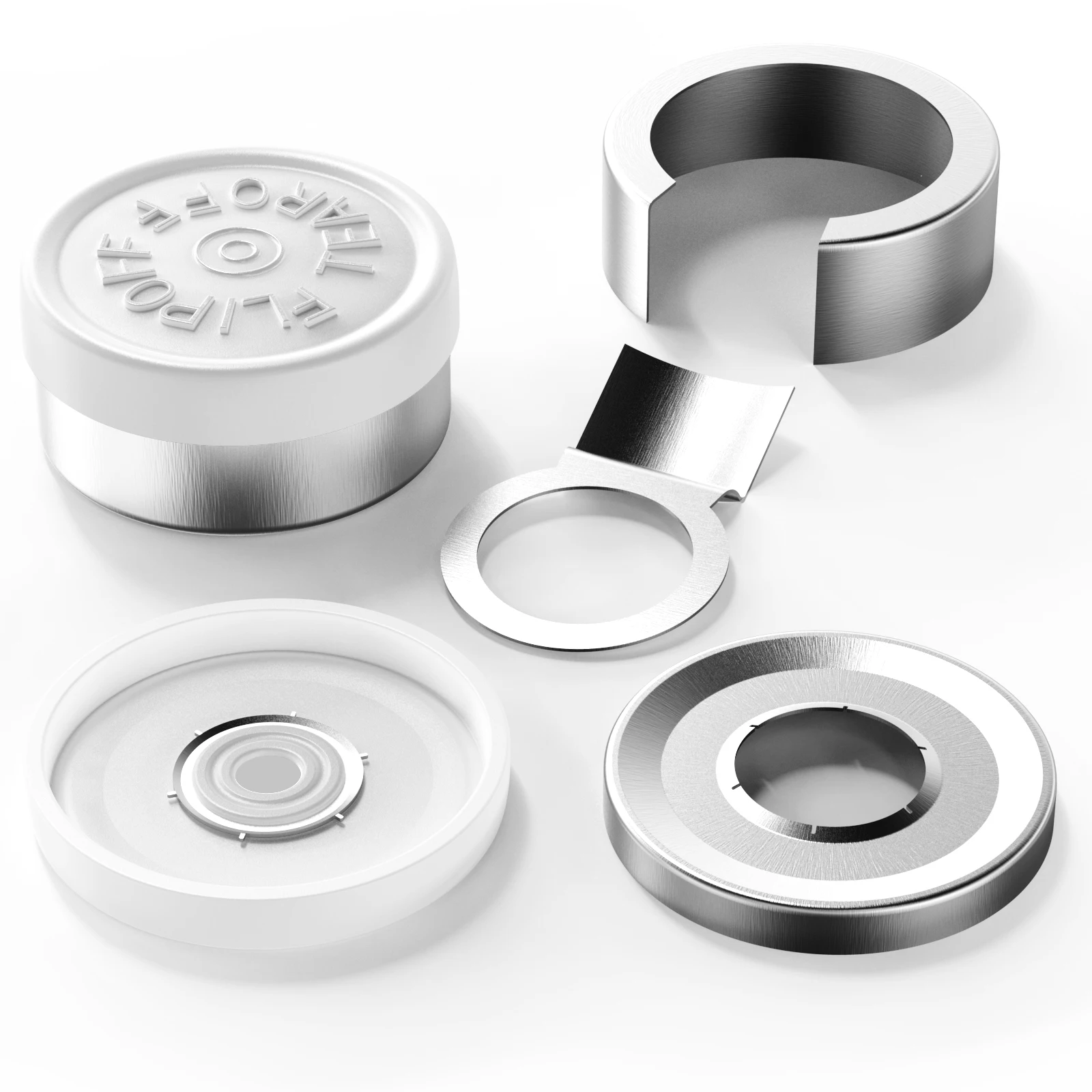 100 stücke Abreiß fläschchen kappe Medizinische Fläschchen kappe Kunststoff-Aluminium kappe Abklappen der medizinischen Flaschen abdeckung oder Glas fläschchen kappe mit 20mm Durchmesser