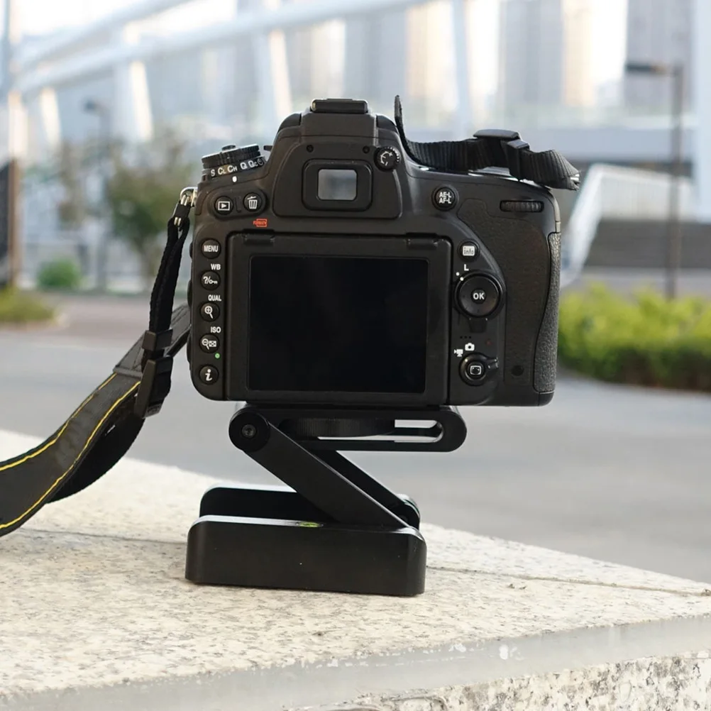 

Camera Tripod Quick Release Plate Foldable Stand Mount Black 1 4inch 3 8inch Screw Desktop Platform Photography Accessories