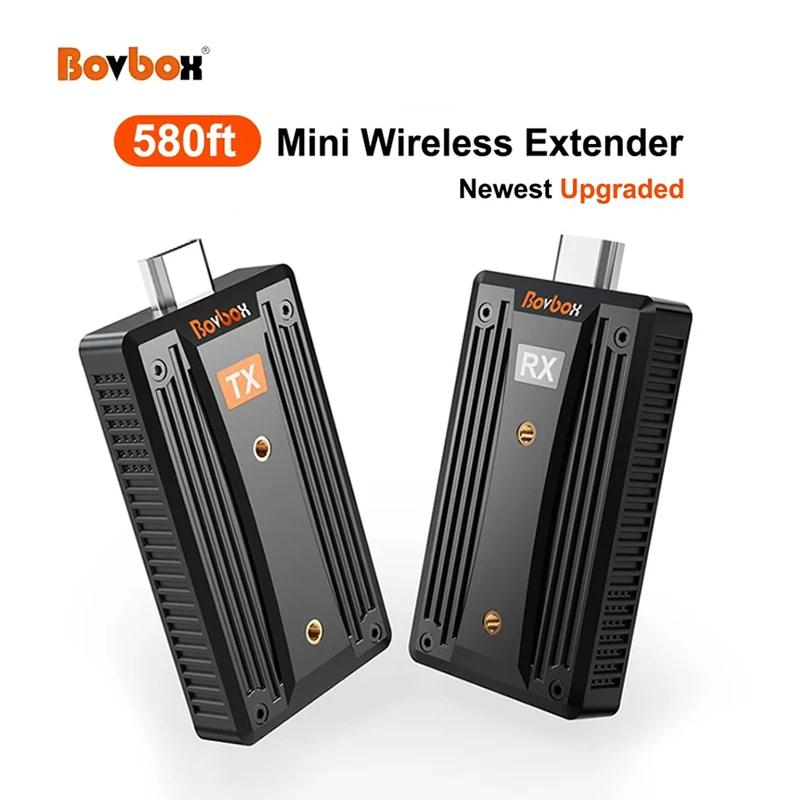 

BOVBOX WL-090 200m Wireless Transmission HDMI-compatible Extender Video Transmitter Receiver Display Adapter for Camera