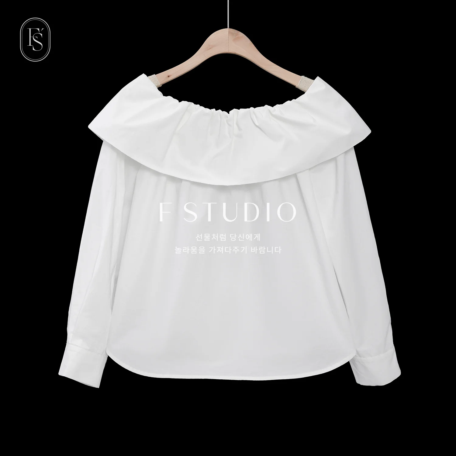 

Cloud Fraance oulder White Long Sve Women's irt Sweet Sle Cotton 00% Straight Cut Regular Length Button down