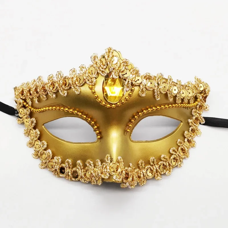 ผู้หญิงผู้ชายหน้ากาก Masquerade พรหมเซ็กซี่ลูกไม้เพชรสีหน้ากาก Mardi Gras เครื่องแต่งกายอีสเตอร์งานแต่งงานวันเกิดฮาโลวีน