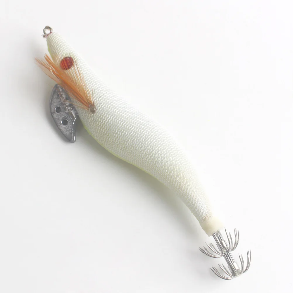 

4Pcs Bionic Shrimp Lures Luminous Floating Artificial Fishing Baits Realistic White Shrimp Lures for Freshwater Fishing