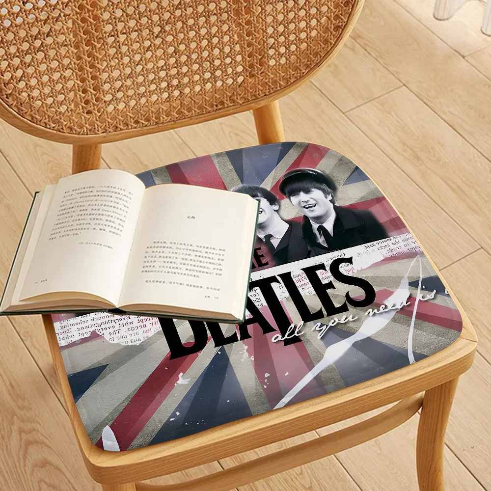 T-The-B-Beatles Rock Band Tie Rope Dining Chair Cushion Circular Decoration Seat For Office Desk Cushions Home Decor