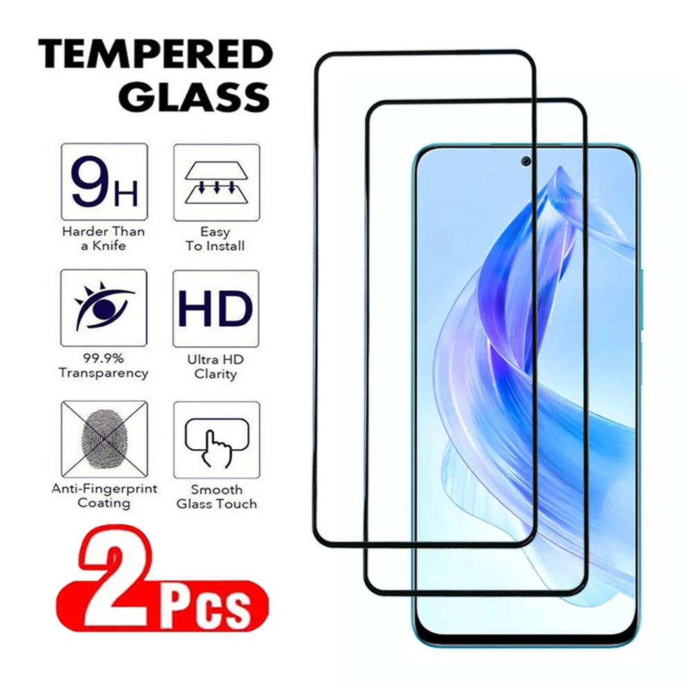 2Pcs Screen Protector For Honor X6 X7 X8 X9 50 70 90 Lite 4G 5G Tempered Glass for Honor X6a X7a X8a X8b 50 SE 80 GT Glass Film