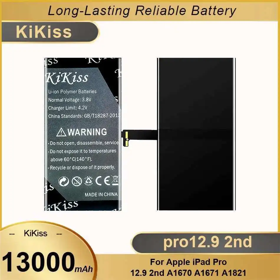 

Аккумулятор для планшета 13000 мАч, надежная замена питания для Apple Ipad Pro 12,9 2Nd 2017 A1670 A1671 A1821 Pro12.9