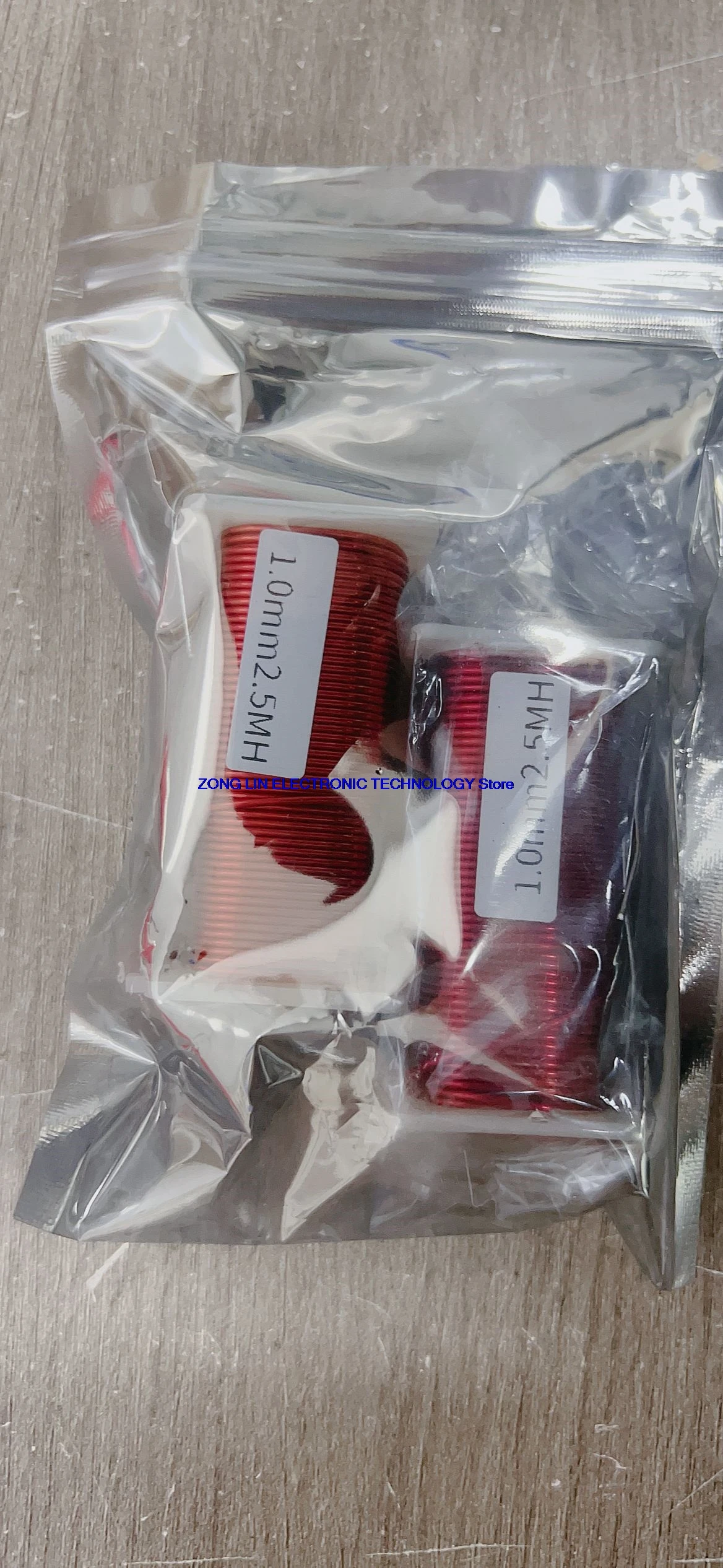 1MM iron core inductor, high-purity oxygen free copper audio frequency divider coil customization, 0.1mH-100mH wire diameter