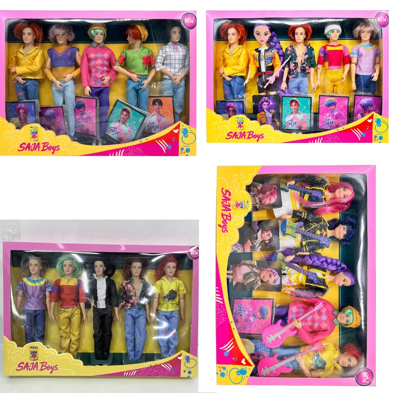 

11.5 Inches K-Pop Demon Hunters Band Action Figures Desktop Decoration Model Doll Trendy Toys Girl Surprise Gifts Collectible