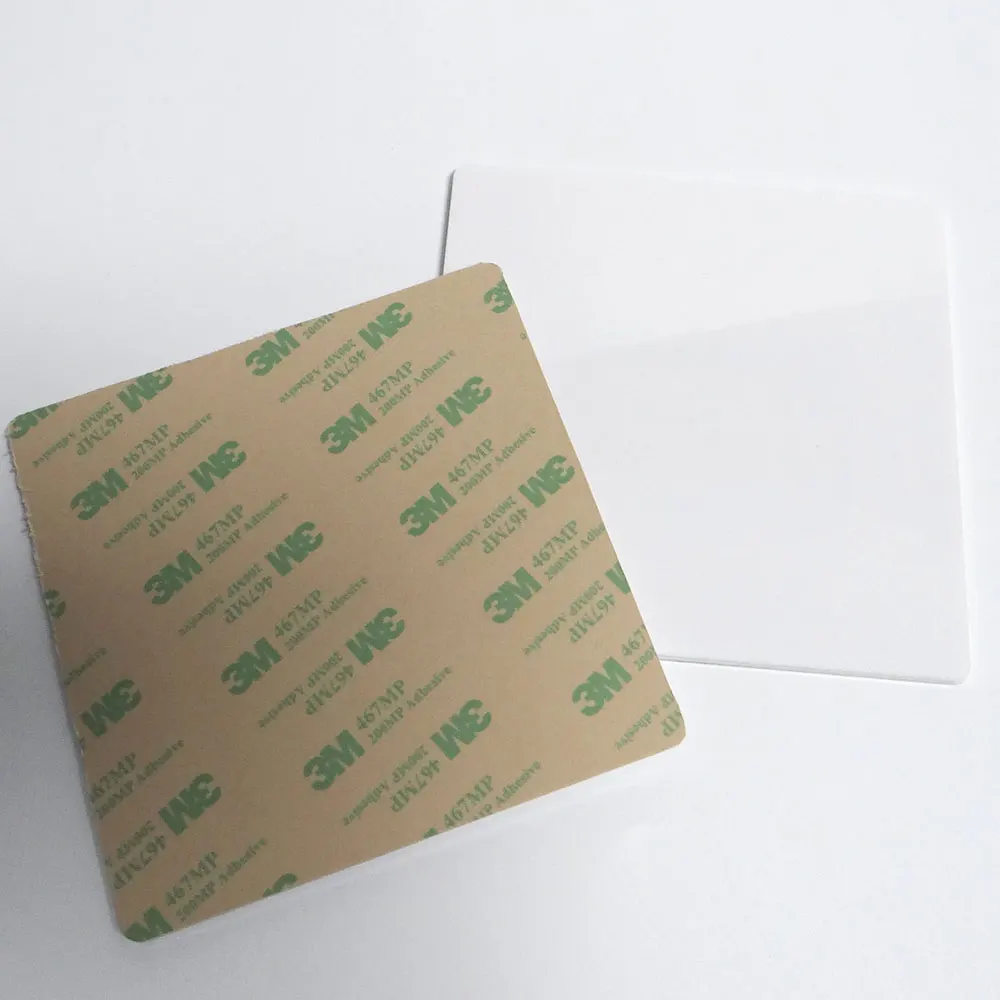 blank version white / transparent 12x12cm Acrylic NFC Restaurant Menu tablet tag / sticker