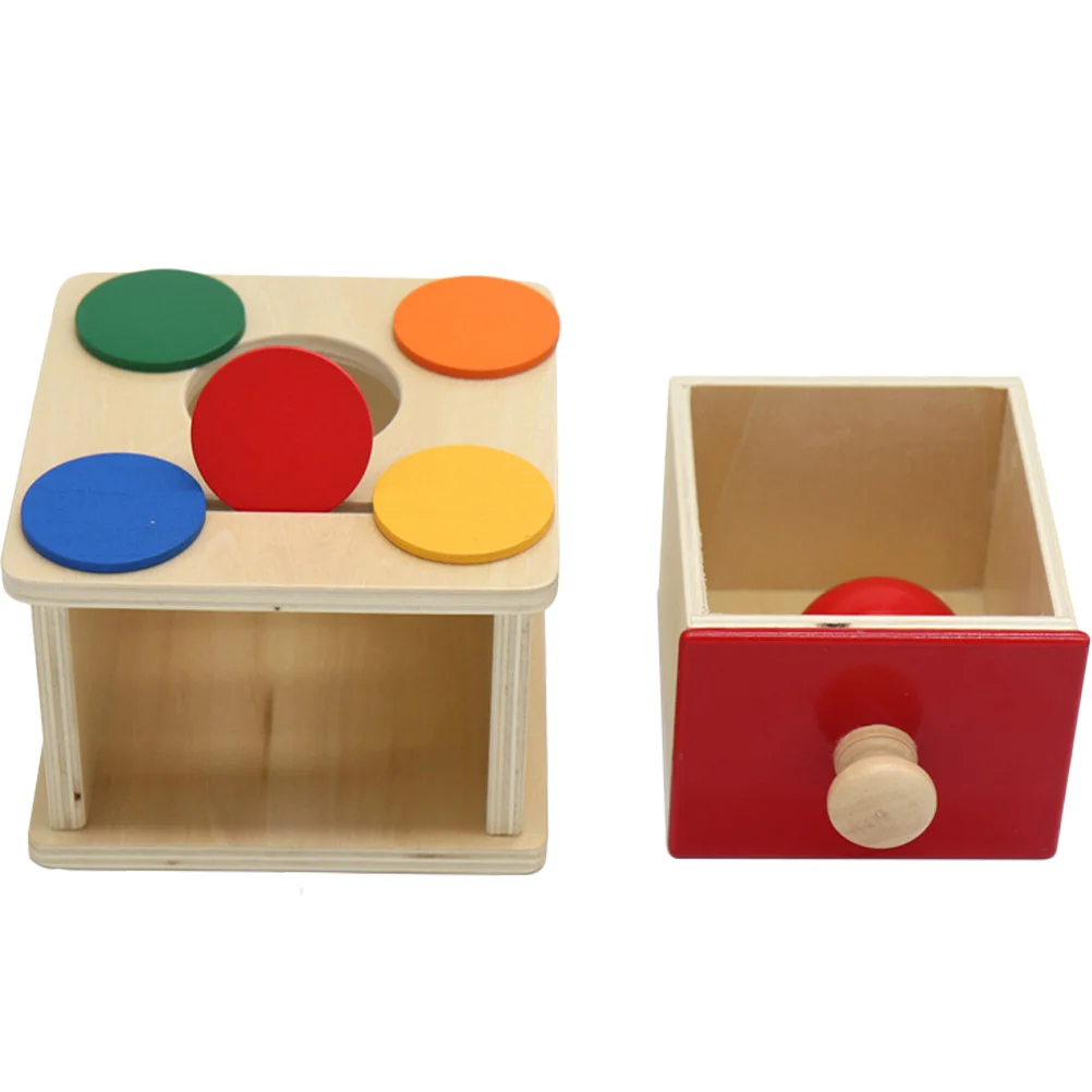 Caja de madera Montessori para bebé, caja de madera educativa para desarrollar la coordinación de habilidades motoras finas, 1 Juego