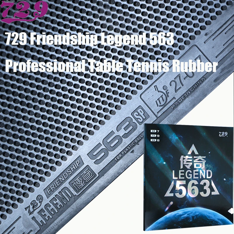 729 Legend 563 Table Tennis Rubber Pips‑out Rubber Professional Ping Pong Rubber Sheet for Table Tennis Accessories