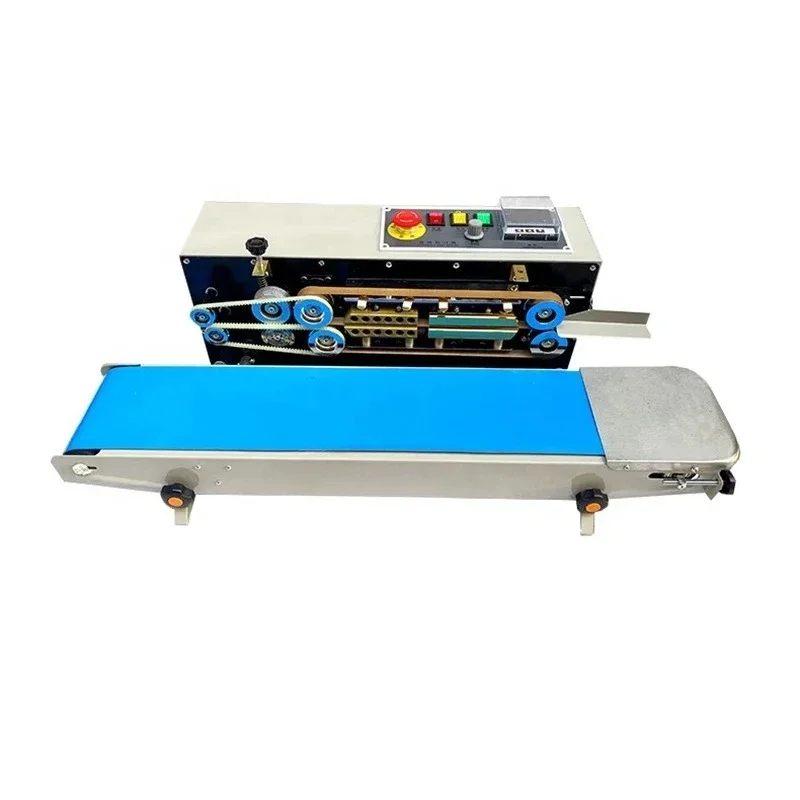 New FR-770 Automatic Continuous Plastic Bag Heat Sealer Sealing hine for Aluminum Foil Plastic Bag