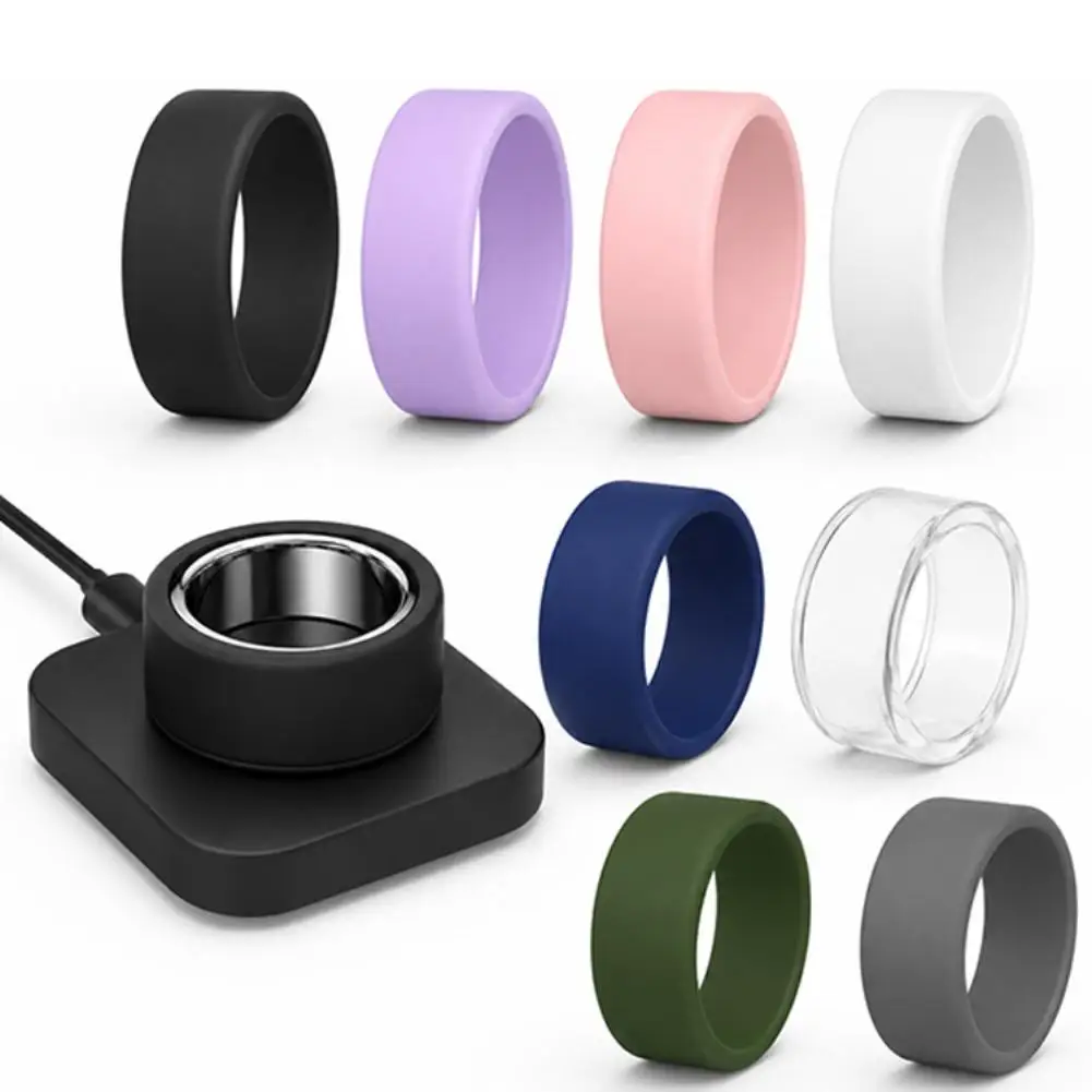 Smart Protector Silicone Ring Cover for Oura Ring 5, Ultra-Thin Anti-Scratch Elastic Ring Finger Case Work Out Gym for Women Men
