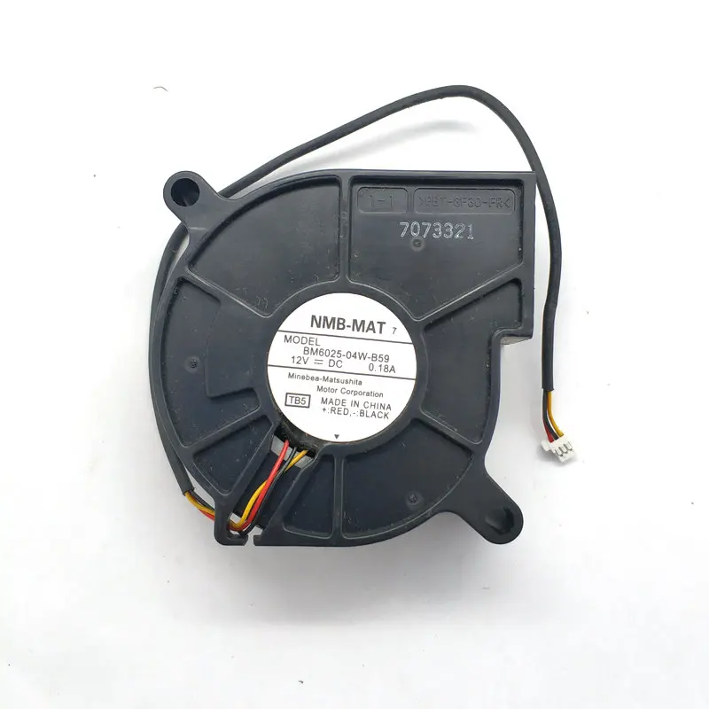 New Original BM6025-04W-B59 TB4 TB5 60*25MM 6cm 12V 0.18A turbine centrifugal  blower projector cooling fan