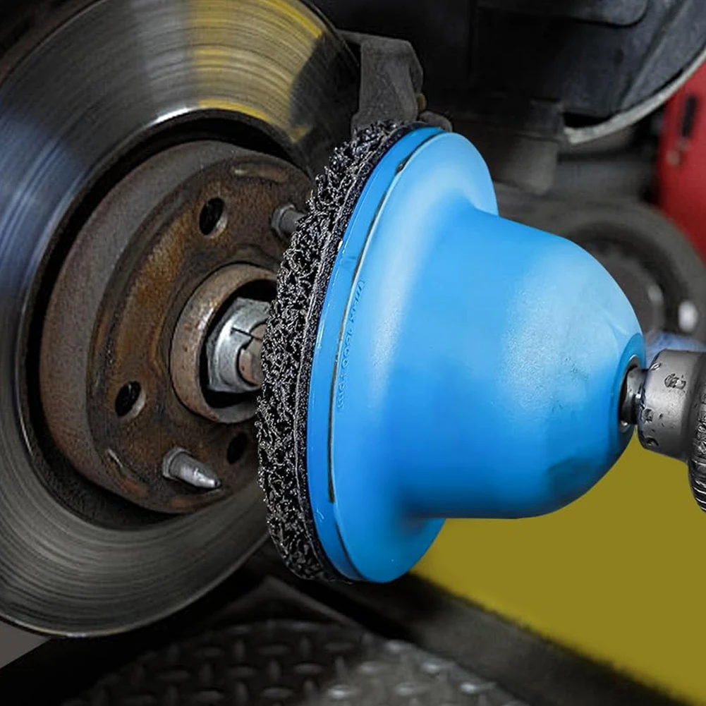

150mm Wheel Hub Resurfacing Kit Silicon Carbide Disc Rust Removal Tool Universal Hub Cleaner Car Wheel Rust Remover