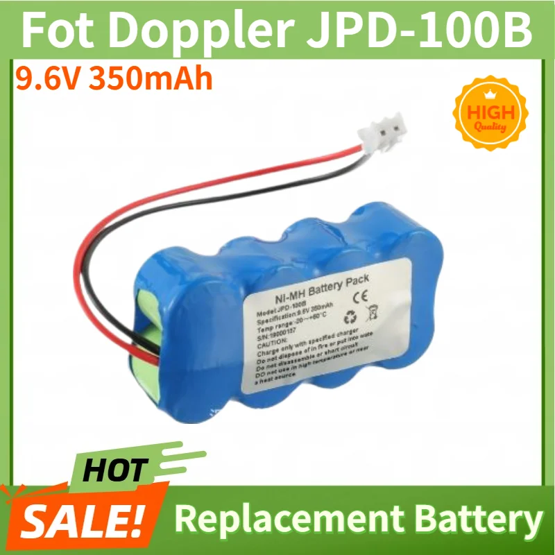 

High Quality Battery 9.6V 350mAh fot Doppler JPD-100B Brand New Replacement Battery