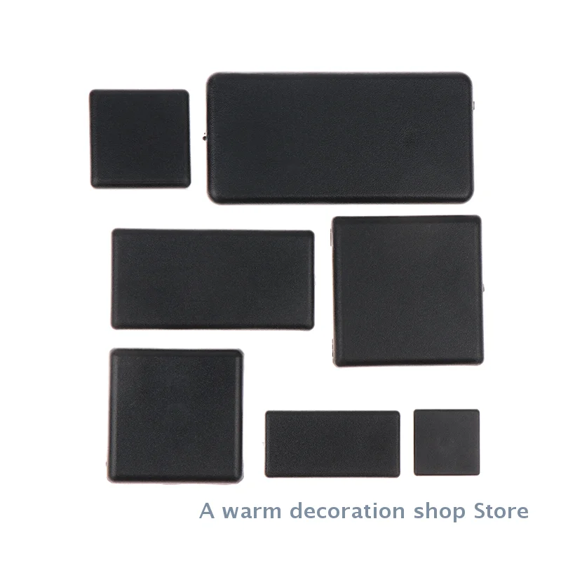 10 Pcs 20x20/20x40/30x30/30x60/40x40/40x80/45x45mm Plastic End Cap Cover Plate Black For EU Aluminum Profile