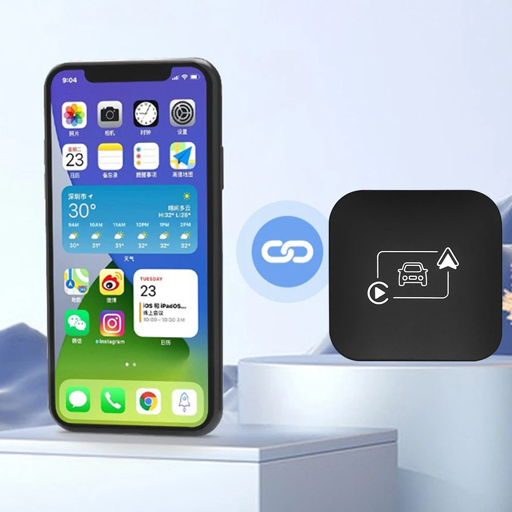 Беспроводной CarPlay Android Auto Wireless Carplay Dongle Plug and Play Беспроводной адаптер для заводских проводов CarPlay Android Auto Cars